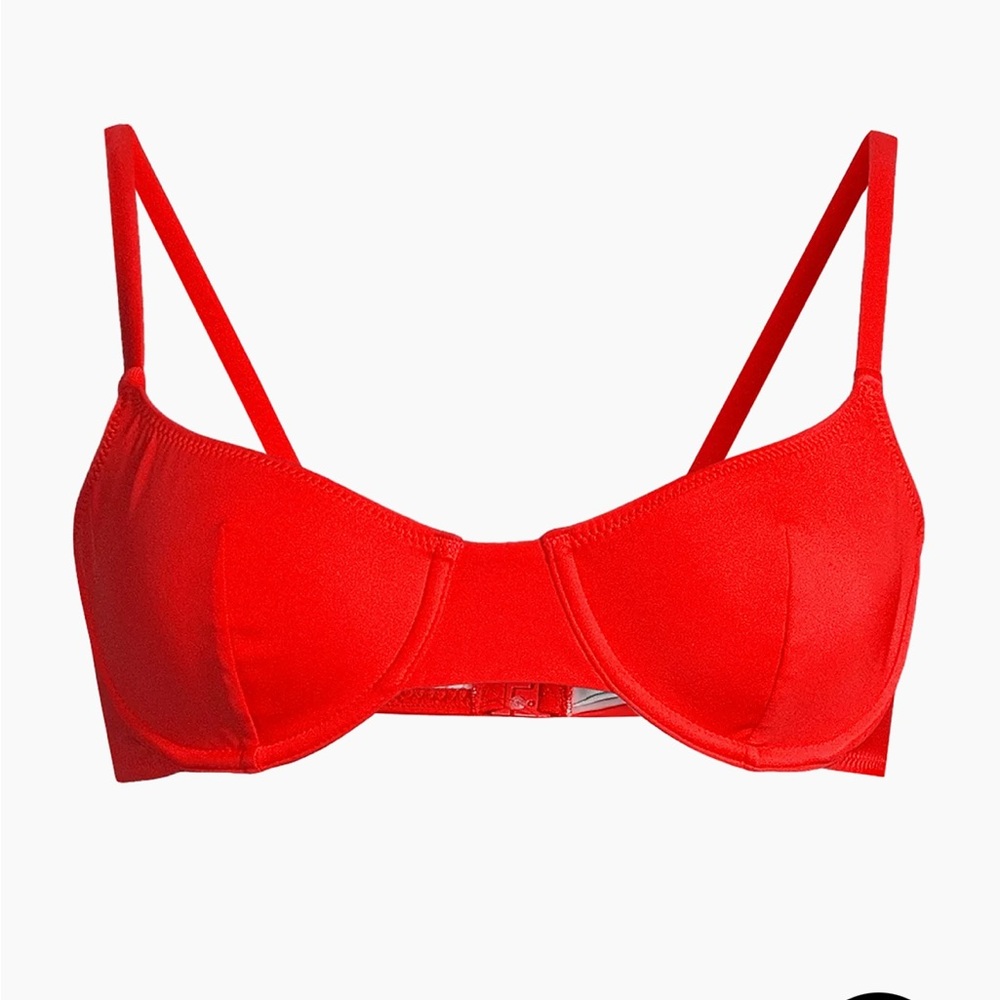 SOLID & STRIPED Eva ribbed bikini top